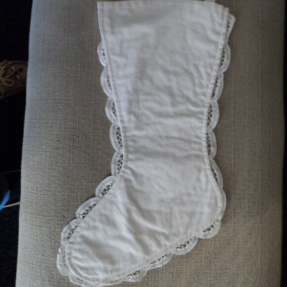 Battenburg Lace Christmas Stocking - Picture 4 of 4